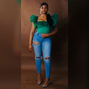 Tulle Fringe Tops